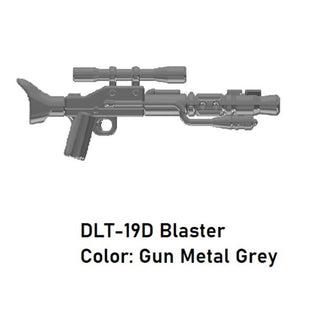 Custom Star Wars DLT-19D Blaster For LEGO Minifigures. Custom, Accessory BigKidBrix Grey  