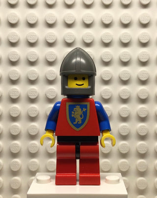 Crusader-Lion, Red Legs with Black Hips, Dark Gray Chin-Guard, Blue Plastic Cape, cas289 Minifigure LEGO®   