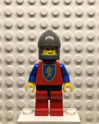 Crusader-Lion, Red Legs with Black Hips, Dark Gray Chin-Guard, Blue Plastic Cape, cas289 Minifigure LEGO®