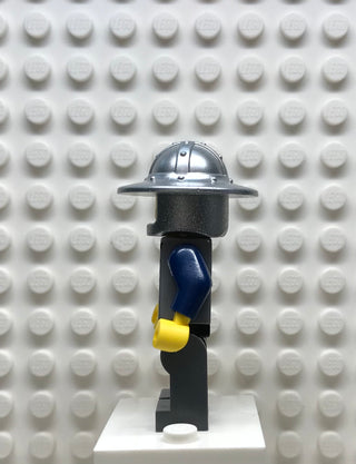 Fantasy Era, Crown Knight Scale Mail with Chest Strap, Helmet with Broad Brim, Smirk and Stubble Beard, cas336 Minifigure LEGO®
