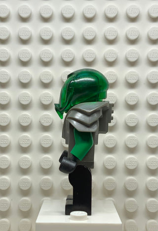 Insectoids Zotaxian Alien - Male, Gray and Green with Green Circuits and Silver Hoses, with Dark Gray Armor (Danny Longlegs / Corporal Steel), sp030 Minifigure LEGO®