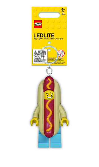 LEGO® Hot Dog Man Keychain LED Light 3” Keychain LEGO®