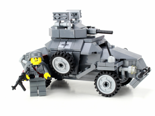 German WW2 Armored Car Building Kit Battle Brick