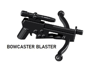 Custom Star Wars Bowcaster For LEGO Minifigures. Custom, Accessory BigKidBrix Black