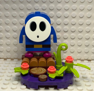 Blue Shy Guy, char05-5 Minifigure LEGO® Complete with stand and accessories  