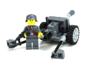 Pak 38 World War 2 German Artillery Custom Set Building Kit Battle Brick