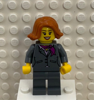 Ferry Passenger, Dark Bluish Gray Jacket with Magenta Scarf, cty0623 Minifigure LEGO®