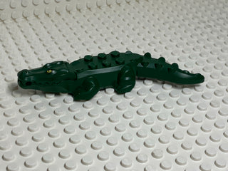LEGO® Alligator/Crocodile w/ Printed Eyes LEGO® Animals LEGO® Dark Green
