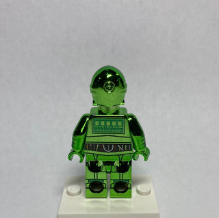 Protocol Droid Limited Edition Chrome Green Custom Printed & Inspired Lego Star Wars Minifigure Custom minifigure BigKidBrix