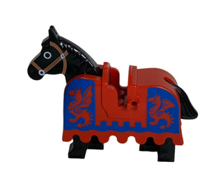 LEGO® Horse Barding, Armor Red & Blue w/ Dragons LEGO® Animals LEGO®