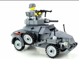 German WW2 Armored Car Building Kit Battle Brick