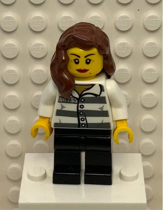Jail Prisoner 86753 Prison Stripes, Female, cty1128 Minifigure LEGO®