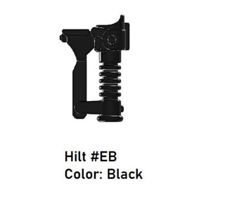 HILT #EB Model Custom Star Wars Lightsaber For LEGO Minifigures. Custom, Accessory BigKidBrix Black