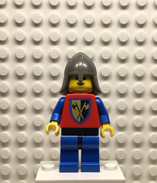 Crusader-Axe, Blue Legs with Black Hips, Dark Gray Neck-Protector, cas108 Minifigure LEGO®