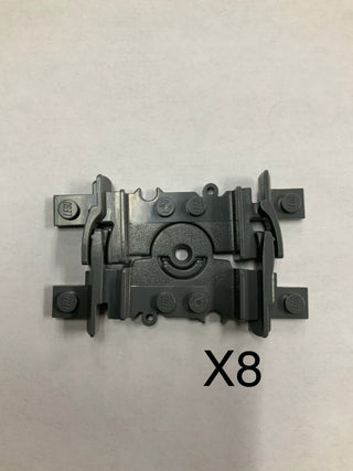 LEGO® Plastic Train Track, Flexible Segment, Dark Bluish Gray, 8 piece packs Part LEGO®