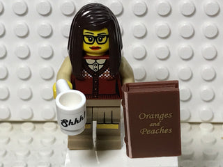 Librarian, col10-1 Minifigure LEGO® Complete with stand and accessories
