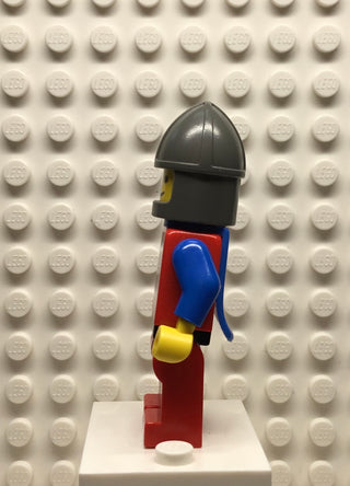 Crusader-Lion, Red Legs with Black Hips, Dark Gray Chin-Guard, Blue Plastic Cape, cas289 Minifigure LEGO®