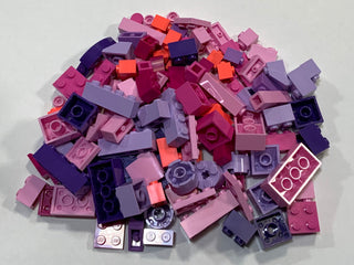Brand New, Unused Bulk Basic LEGO® Pieces by color Bulk LEGO® Shades of Pink & Purple - 4ozs