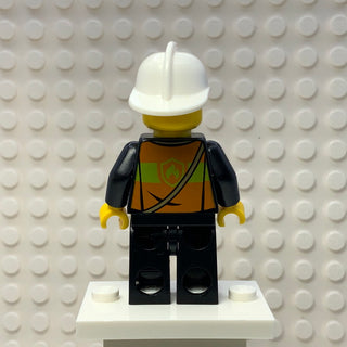 Fire - Reflective Stripe Vest and White Helmet, cty0741 Minifigure LEGO®