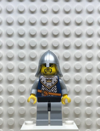 Fantasy Era, Crown Knight Scale Mail with Crown, Helmet with Neck Protector, 3 Spots under Left Eye, cas349 Minifigure LEGO®