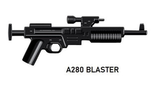 Custom Star Wars A280 Blaster For LEGO Minifigures. Custom, Accessory BigKidBrix Black