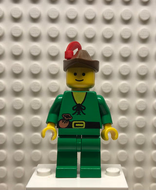 Forestman, Pouch, Brown Hat, Red Feather, cas128 Minifigure LEGO®