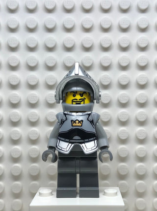 Fantasy Era, Crown Knight Plain with Breastplate, Helmet with Visor, Curly Eyebrows and Goatee, cas335 Minifigure LEGO®   