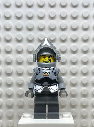 Fantasy Era, Crown Knight Plain with Breastplate, Helmet with Visor, Curly Eyebrows and Goatee, cas335 Minifigure LEGO®