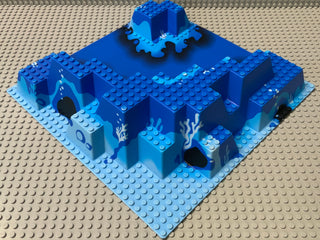 32x32 Raised Baseplate Canyon w/ Blue Underwater Pattern 6024px1 LEGO® Part LEGO®