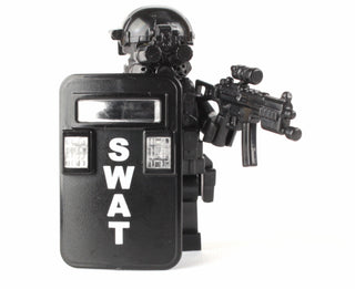 SWAT Police Pointman Custom Minifigure, BB50 Custom minifigure Battle Brick