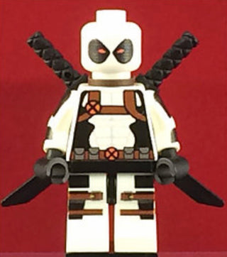 Deadpool White Outfit Marvel Custom Printed Minifigure Custom minifigure BigKidBrix