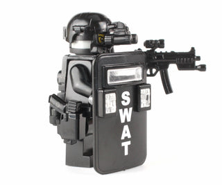 SWAT Police Pointman Custom Minifigure, BB50 Custom minifigure Battle Brick