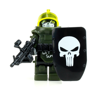 Juggernaut Army Assault Custom Minifigure, BB81 Custom minifigure Battle Brick