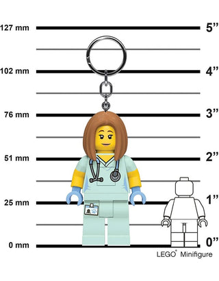 LEGO® Nurse Veterinarian Keychain LED Light 3” Keychain LEGO®