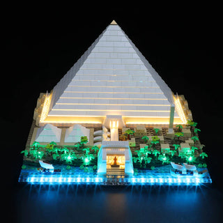 Light Kit For Great Pyramid of Giza, 21058 Light up kit Lightailing