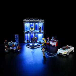 Light Kit For Iron Man Armory, 76216 Light up kit Lightailing
