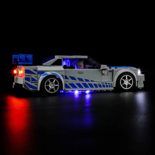 Light Kit For 2 Fast 2 Furious Nissan Skyline GT-R (R34), 76917 Light up kit Lightailing