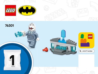 76301-Batman & Batmobile vs. Mr. Freeze - INSTRUCTIONS ONLY Instructions LEGO® Slightly Used Book 1