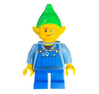 Elf - Blue Overalls, Black Dimple, hol045a Minifigure LEGO®