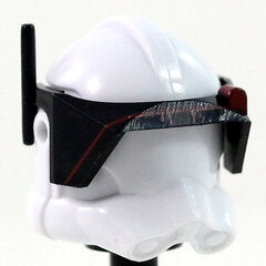 Detail Black Visor Style- CAC Custom Headgear Accessory Clone Army Customs Dark Red  