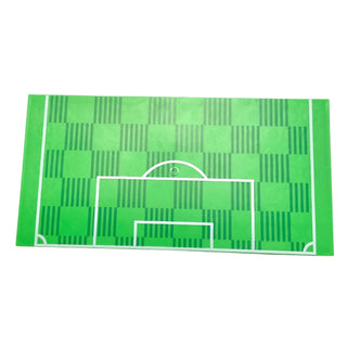 Tile 8 x 16 with Bottom Tubes, Textured Surface with Soccer (Football) Pitch Goal Box and Penalty Area Pattern, Part# 90498pb16 Part LEGO® Bright Green Very Good