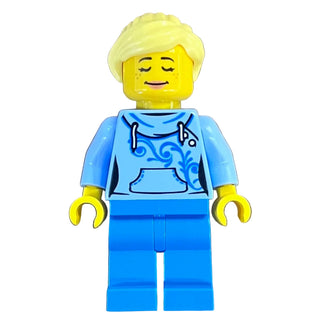 LEGOLAND Park Female with Bright Light Yellow Ponytail, LLP031 - LEGO® Legoland Parks Minifigure