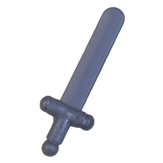 Minifigure, Weapon Sword Shortsword, 3847 Part LEGO® Flat Silver Very Good