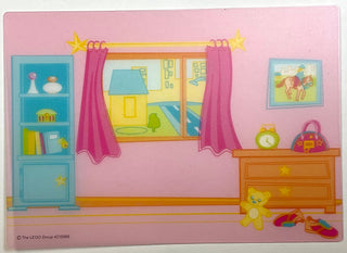 Plastic - Bedroom Backdrop with Shelf, Window, and Dresser Pattern, Part# 5940pls02