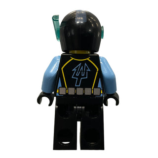 Aquaraider Diver 1 with Black Flippers, aqu015a Minifigure LEGO®