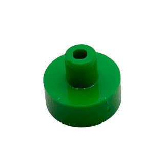 Tile Round 1x1 with Bar and Pin Holder, Part# 20482 Part LEGO® Bright Green