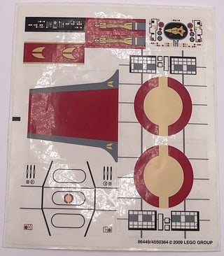 Sticker Sheet for Set Venator-Class Republic Attack Cruiser, 8039 - (86449/4550364), Part# 8039stk01 Part LEGO® Complete