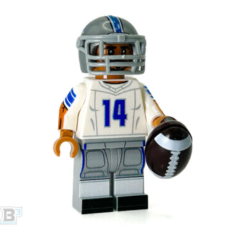 #14 WR St. Brown Detroit Football Player Minifig - B3 Customs Custom minifigure B3 Customs