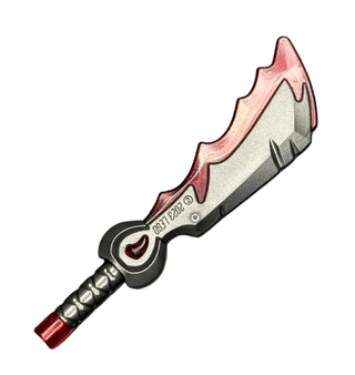 Minifigure, Weapon Sword with Molded Trans-Red Pommel, Jewel in Hilt, and Trailing Edge Pattern (Rageblade), Part #4924pb01 Part LEGO®