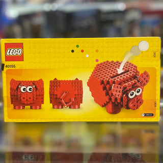 Coin Bank, Red Piggy Bank 40155 Building Kit LEGO®